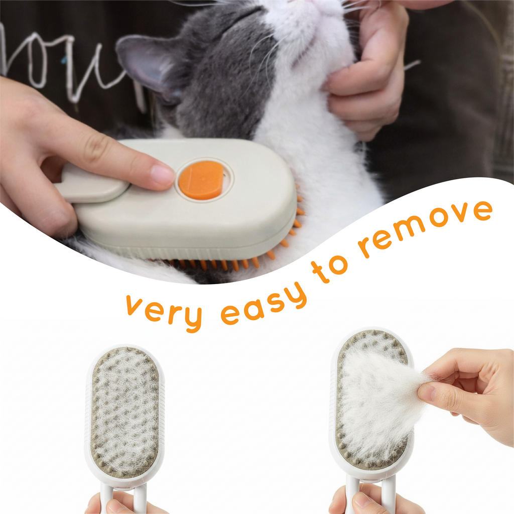 Pet Steam Grooming Brush