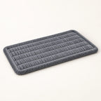 Gray ribbed backseat comfort pad